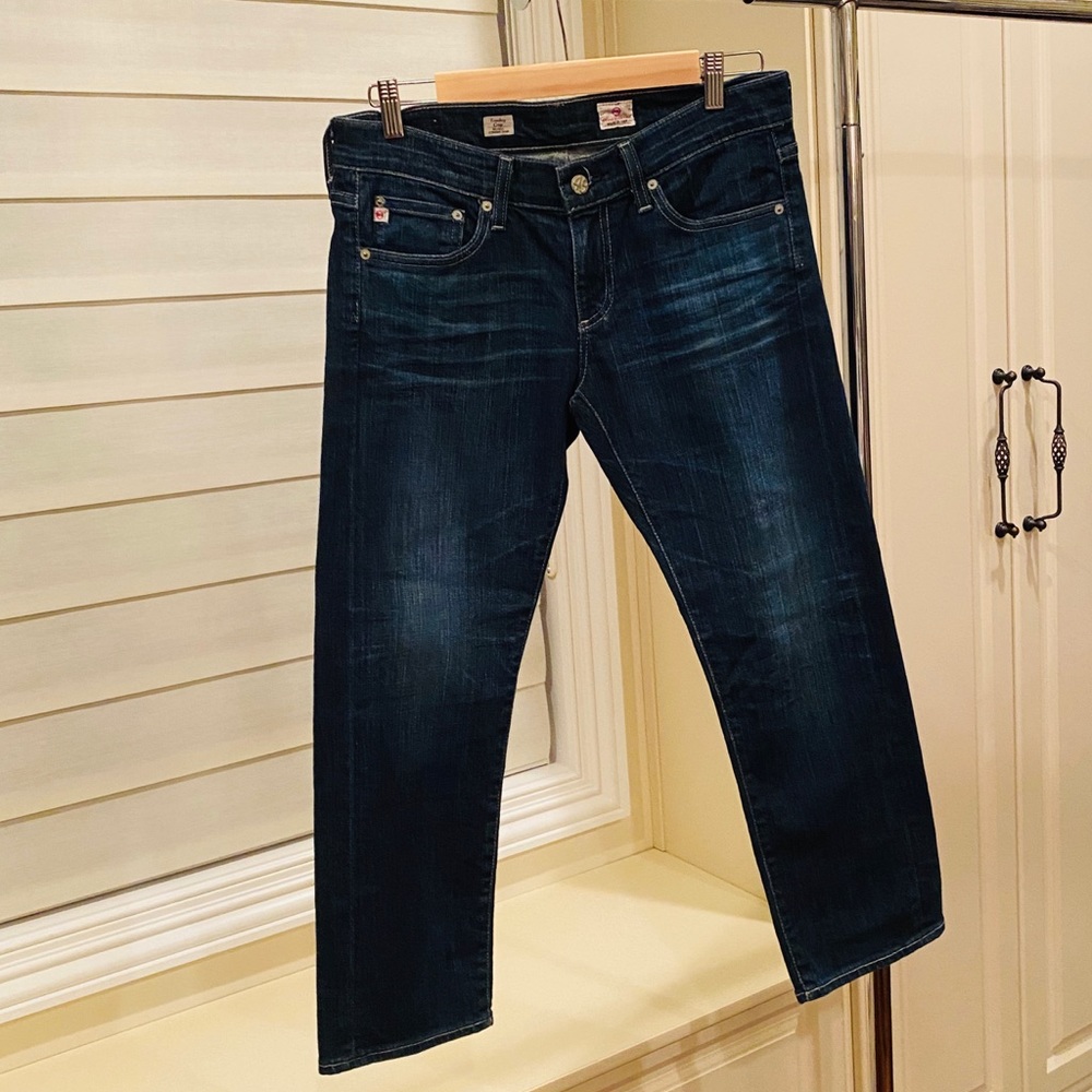 AG Jeans Tomboy Crop Relaxed Straight Crop  SZ 28